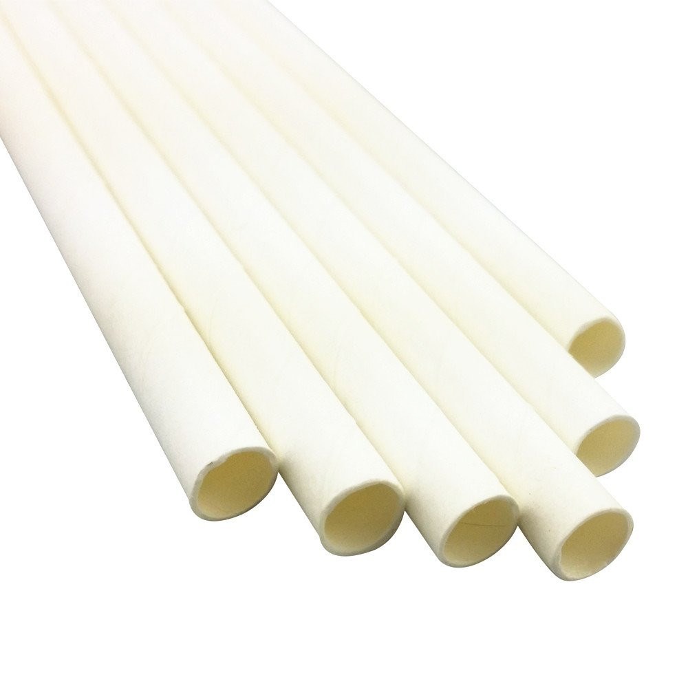 white paper straws
