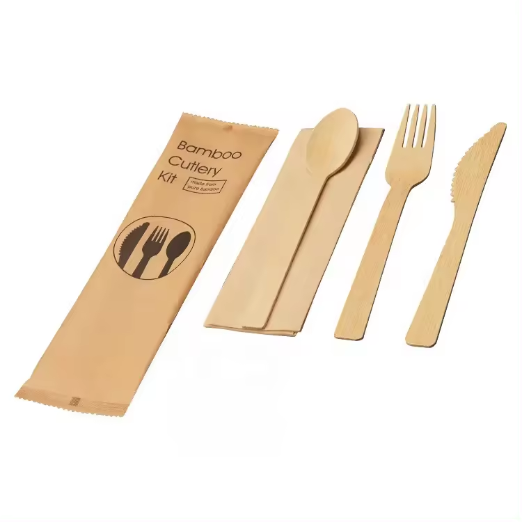 Custom bamboo Cutlery set