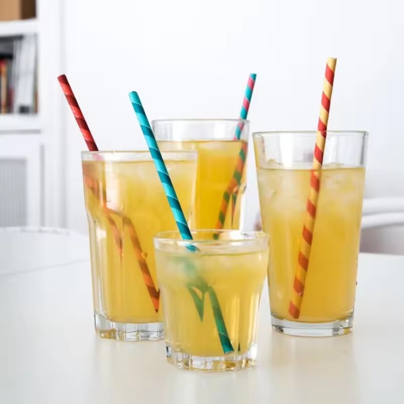 color drinking straws