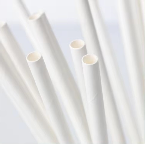 white paper straw